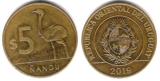 (137) Uruguay. 2019. 5 Pesos (MBC+)