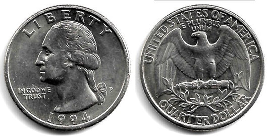 (A164a) Estados Unidos de América. 1994(P). Quarter Dollar (EBC+)