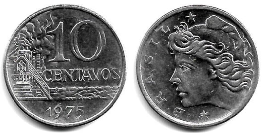 (578.1a) Brasil. 1975. 10 Centavos (EBC)