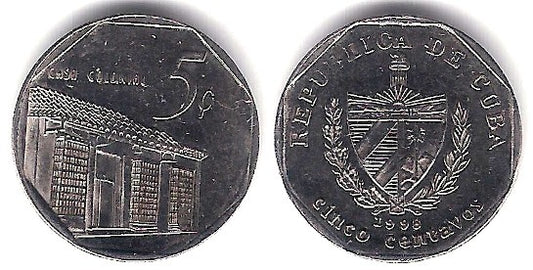 (575.2) Cuba. 1998. 5 Centavos (MBC)