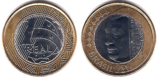 (656) Brasil. 2002. 1 Real (SC)