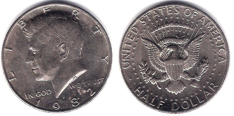 (A202b) Estados Unidos de América. 1982(P). Half Dollar (MBC)