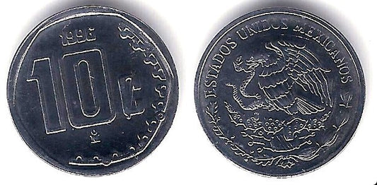 (547) Estados Unidos Mexicanos. 1996. 10 Centavos (SC)