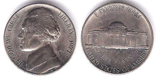 (A192) Estados Unidos de América. 1977. 5 Cents (EBC)