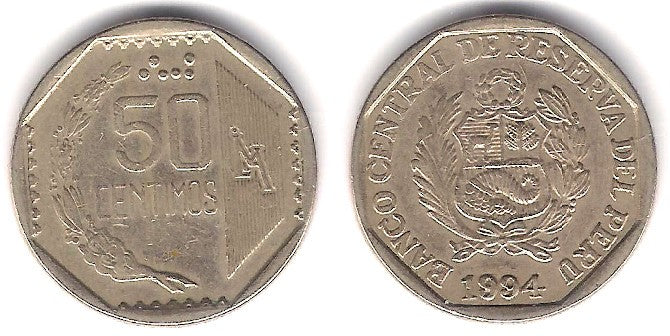 (307.1) Perú. 1994. 50 Céntimos (MBC-)