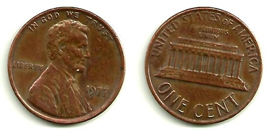 (201) Estados Unidos de América. 1977. 1 Cent (BC)