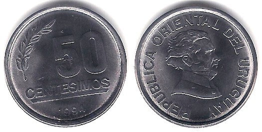 (106) Uruguay. 1994. 50 Centesimos (SC)