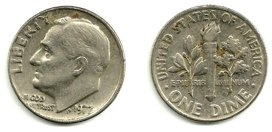 (195a) Estados Unidos de América. 1977. 1 Dime (EBC)