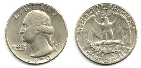 (164a) Estados Unidos de América. 1970(D). Quarter Dollar (MBC)