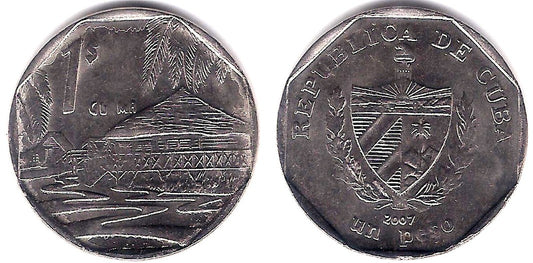 (579.2) Cuba. 2007. 1 Peso (EBC+) Exceso de Material