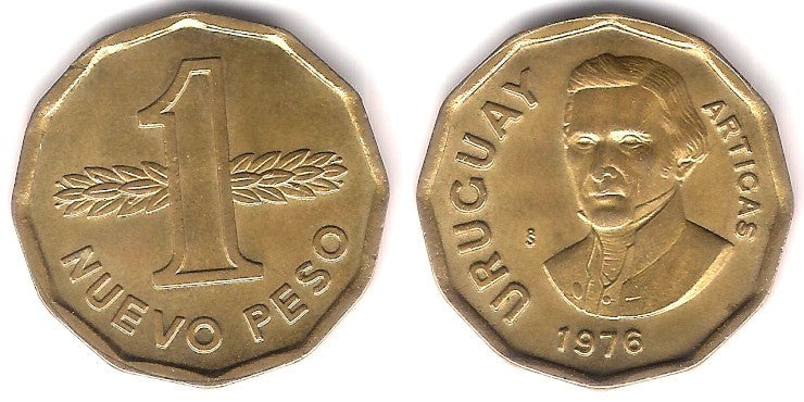 (69) Uruguay. 1976. 1 Nuevo Peso (EBC)