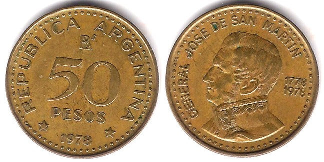 (81) Argentina. 1978. 50 Pesos (MBC)