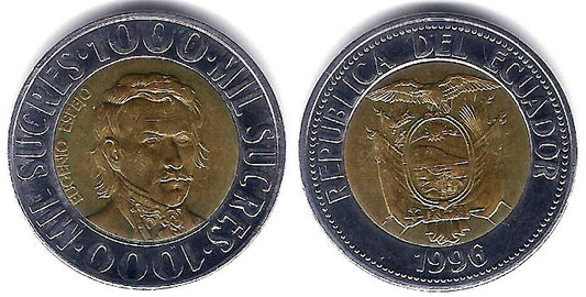 (99) Ecuador. 1996. 1000 Sucres (EBC)