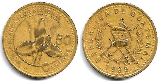 (283) Guatemala. 1998. 50 Centavos (BC+)