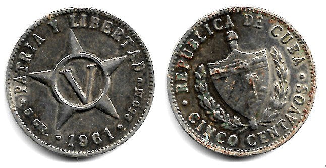 (11.3) Cuba. 1961. 5 Centavos (MBC-)
