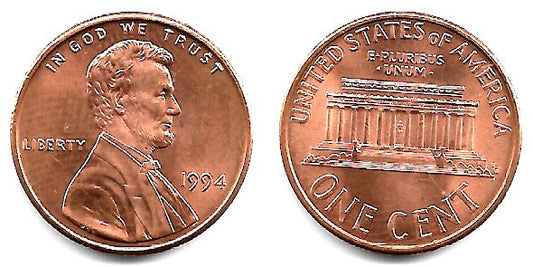 (201b) Estados Unidos de América. 1994. 1 Cent (EBC)