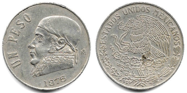 (460.1) Estados Unidos Mexicanos. 1975. 1 Peso (MBC)