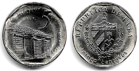 (575.2) Cuba. 2017. 5 Centavos (EBC)