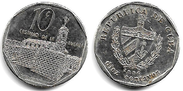 (576.1) Cuba. 1996. 10 Centavos (MBC)