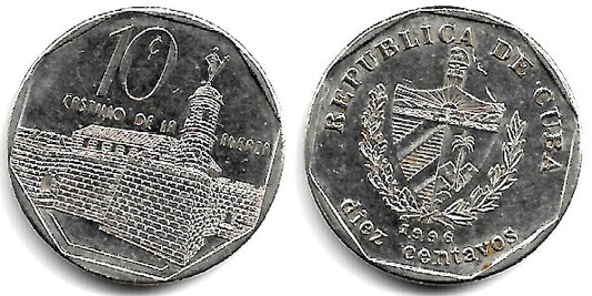(576.1) Cuba. 1996. 10 Centavos (MBC)