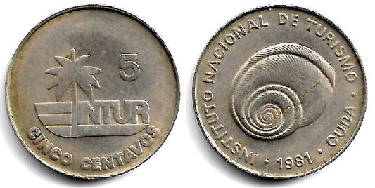 (412.1) Cuba. 1981. 5 Centavos (MBC)