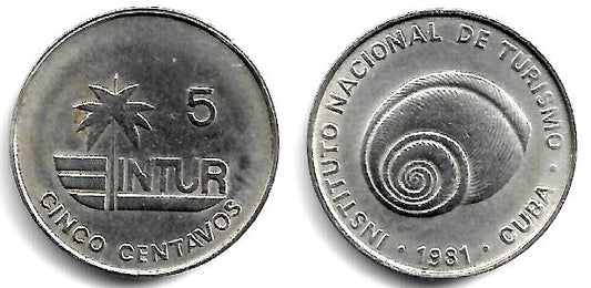 (412.2) Cuba. 1981. 5 Centavos (EBC)