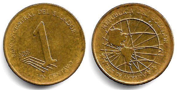 (104) Ecuador. 2000. 1 Centavo (MBC+)