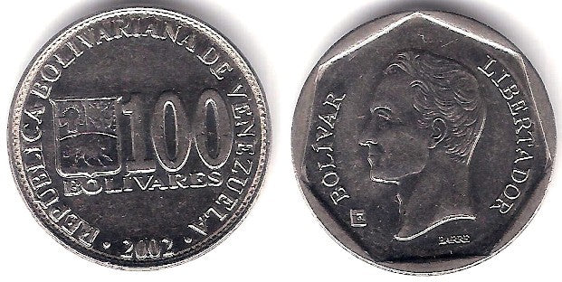 (Y83) Venezuela. 2002. 100 Bolivares (EBC)