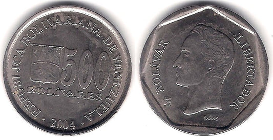 (Y94) Venezuela. 2004. 500 Bolivares (EBC)
