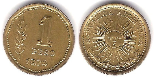 (69) Argentina. 1974. 1 Peso (MBC)