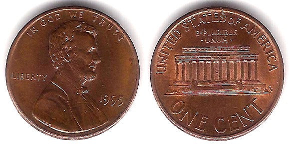 (201b) Estados Unidos de América. 1995. 1 Cent (MBC)