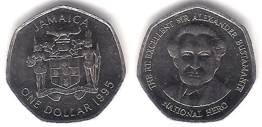 (164) Jamaica. 1995. 1 Dollar (MBC)