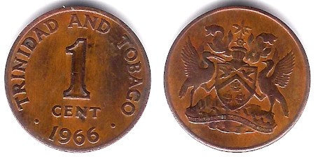 (1) Trinidad y Tobago. 1966. 1 Cent (MBC-)