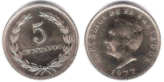 (149b) El Salvador. 1977. 5 Centavos (SC)