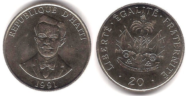 (152) Haití. 1991. 20 Centimes (SC)