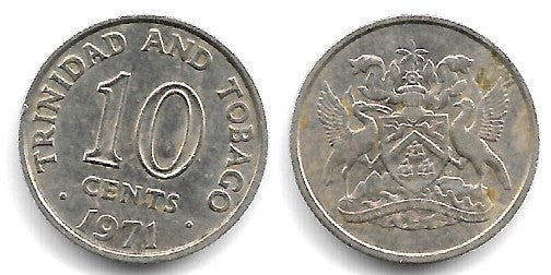 (3) Trinidad y Tobago. 1971. 10 Cents (MBC-)