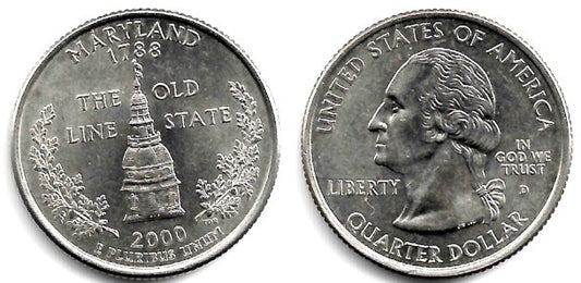 (306) Estados Unidos de América. 2000(D). Quarter Dollar (SC)