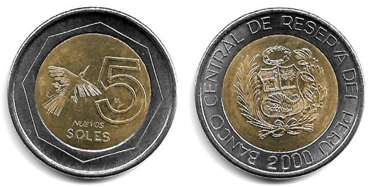 (316) Perú. 2000. 5 Soles (EBC)