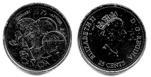 (342) Canadá. 1999. 25 Cents (EBC)
