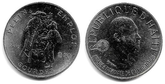 (147) Haití. 1981. 20 Centimes (SC-)