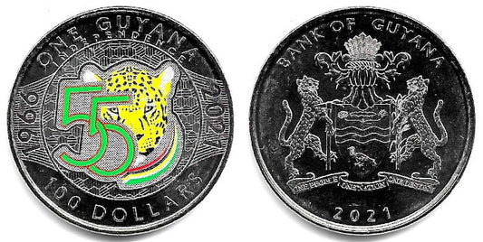 Guyana. 2021. 100 Dollars (SC)